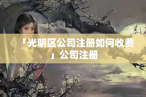 「光明區(qū)公司注冊(cè)如何收費(fèi)」公司注冊(cè)