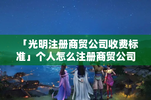 「光明注冊商貿公司收費標準」個人怎么注冊商貿公司