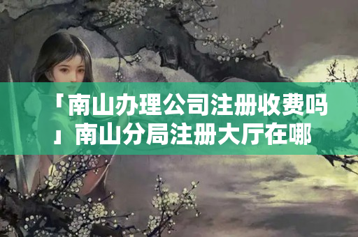 「南山辦理公司注冊收費嗎」南山分局注冊大廳在哪