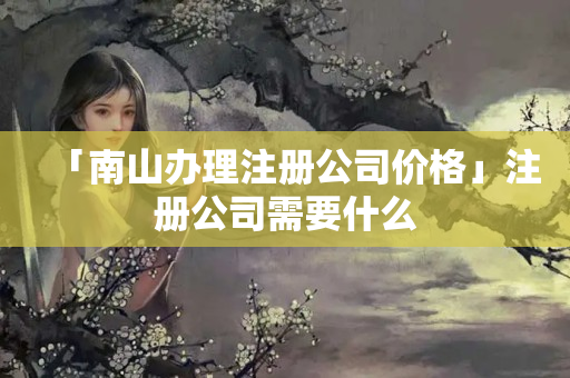 「南山辦理注冊公司價格」注冊公司需要什么