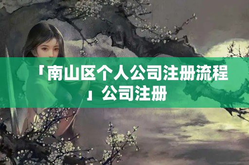 「南山區個人公司注冊流程」公司注冊