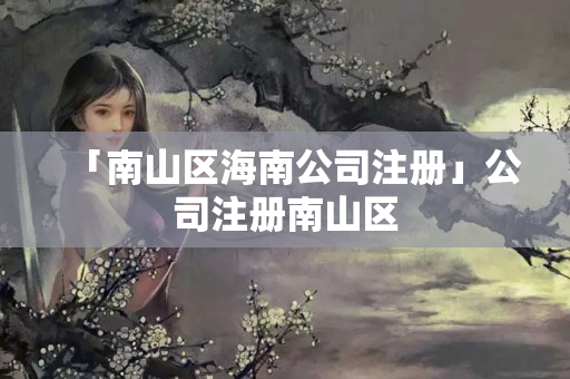 「南山區海南公司注冊」公司注冊南山區