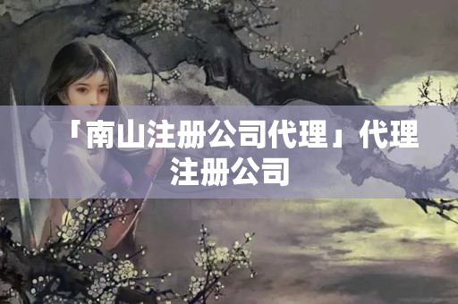 「南山注冊公司代理」代理注冊公司