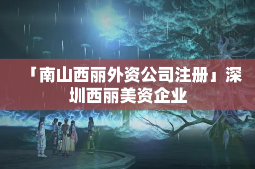 「南山西麗外資公司注冊」深圳西麗美資企業