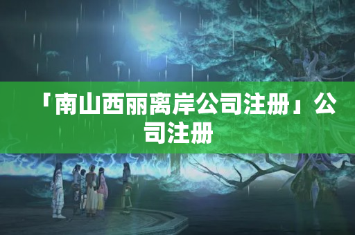 「南山西麗離岸公司注冊」公司注冊