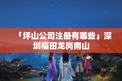 「坪山公司注冊有哪些」深圳福田龍崗南山