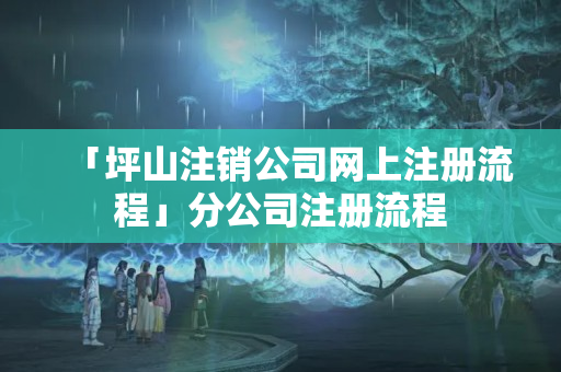 「坪山注銷公司網(wǎng)上注冊流程」分公司注冊流程