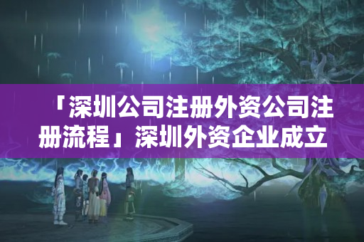 「深圳公司注冊外資公司注冊流程」深圳外資企業成立條件