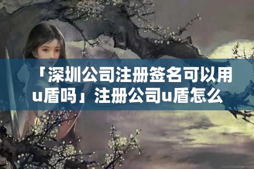 「深圳公司注冊簽名可以用u盾嗎」注冊公司u盾怎么辦理