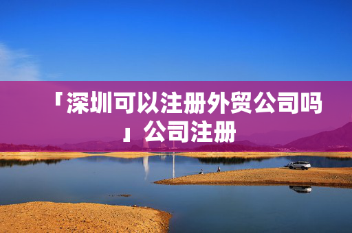 「深圳可以注冊外貿公司嗎」公司注冊