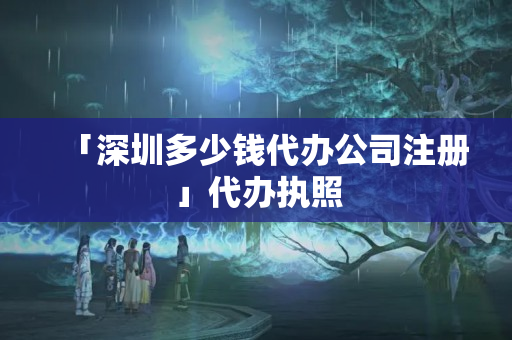 「深圳多少錢代辦公司注冊」代辦執照