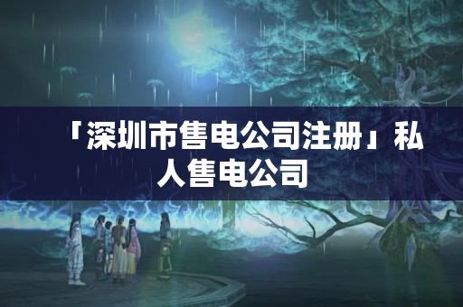 「深圳市售電公司注冊」私人售電公司