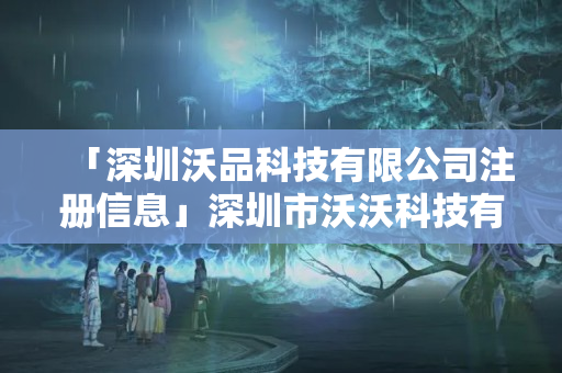 「深圳沃品科技有限公司注冊信息」深圳市沃沃科技有限公司