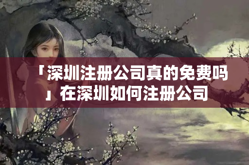 「深圳注冊公司真的免費(fèi)嗎」在深圳如何注冊公司