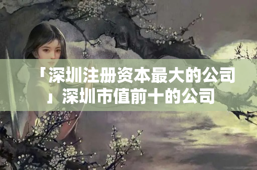 「深圳注冊資本最大的公司」深圳市值前十的公司