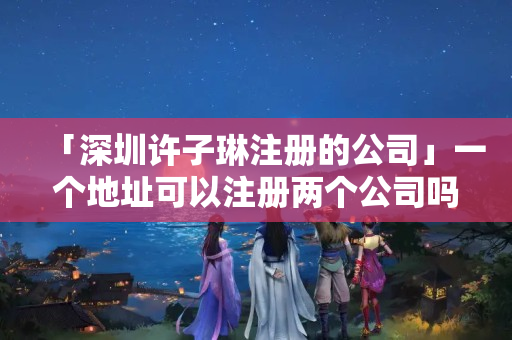 「深圳許子琳注冊的公司」一個地址可以注冊兩個公司嗎