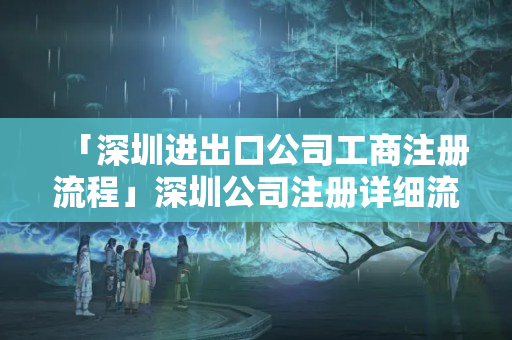 「深圳進出口公司工商注冊流程」深圳公司注冊詳細流程