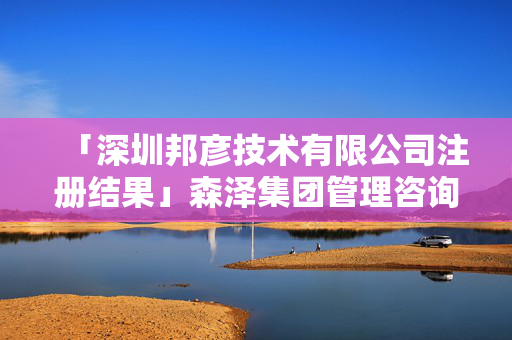 「深圳邦彥技術有限公司注冊結果」森澤集團管理咨詢