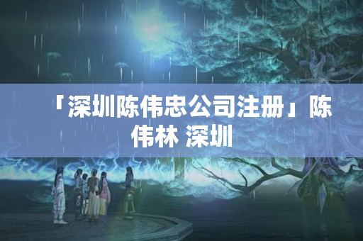 「深圳陳偉忠公司注冊」陳偉林 深圳