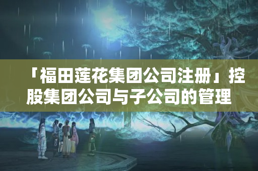 「福田蓮花集團公司注冊」控股集團公司與子公司的管理