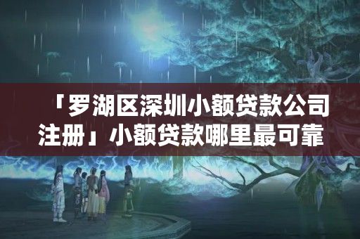 「羅湖區深圳小額貸款公司注冊」小額貸款哪里最可靠