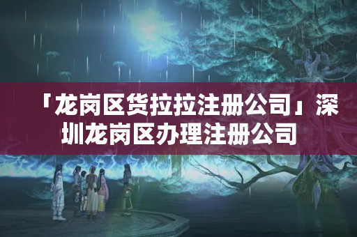 「龍崗區貨拉拉注冊公司」深圳龍崗區辦理注冊公司