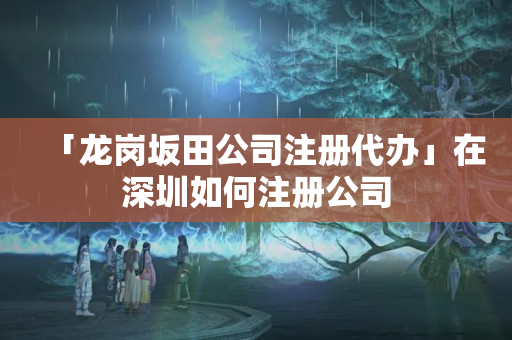 「龍崗坂田公司注冊代辦」在深圳如何注冊公司