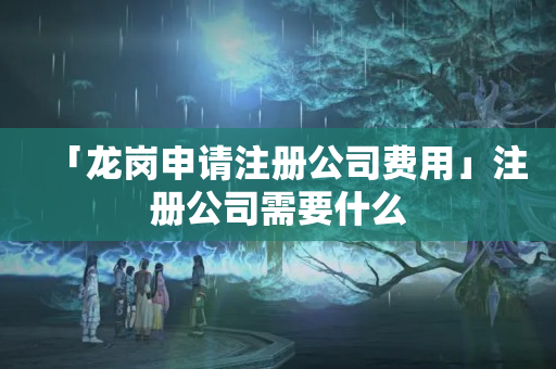 「龍崗申請注冊公司費用」注冊公司需要什么