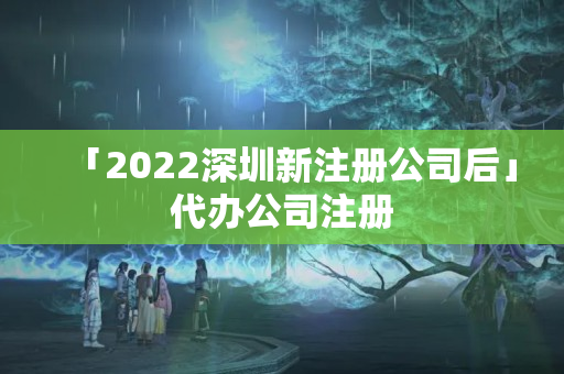 「2022深圳新注冊公司后」代辦公司注冊