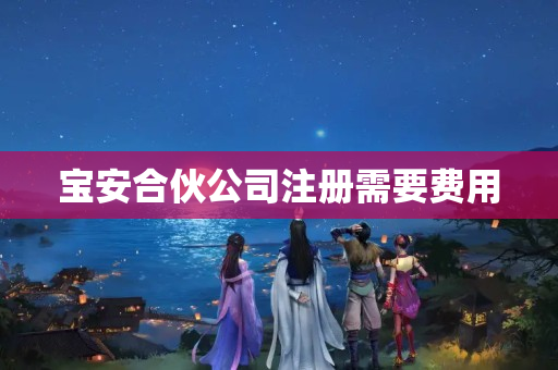 寶安合伙公司注冊需要費用
