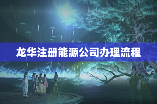 龍華注冊能源公司辦理流程
